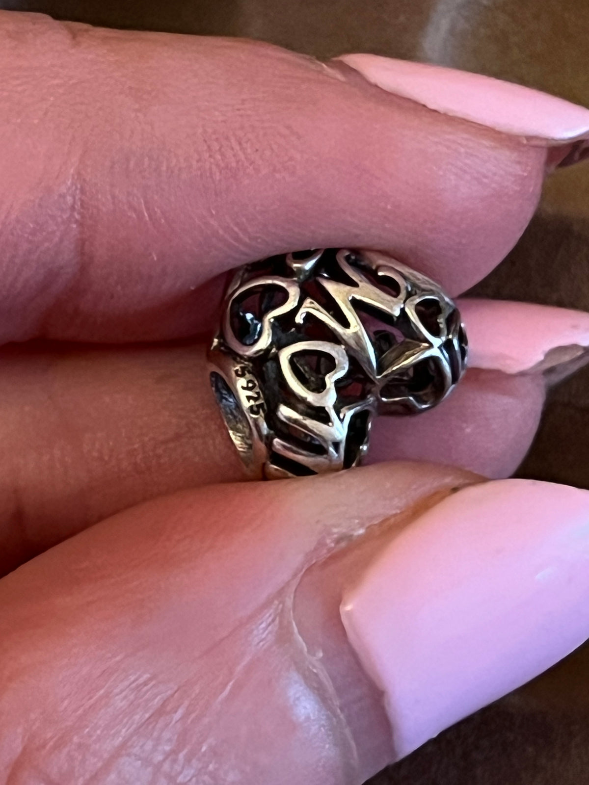 Pandora openwork mum charm