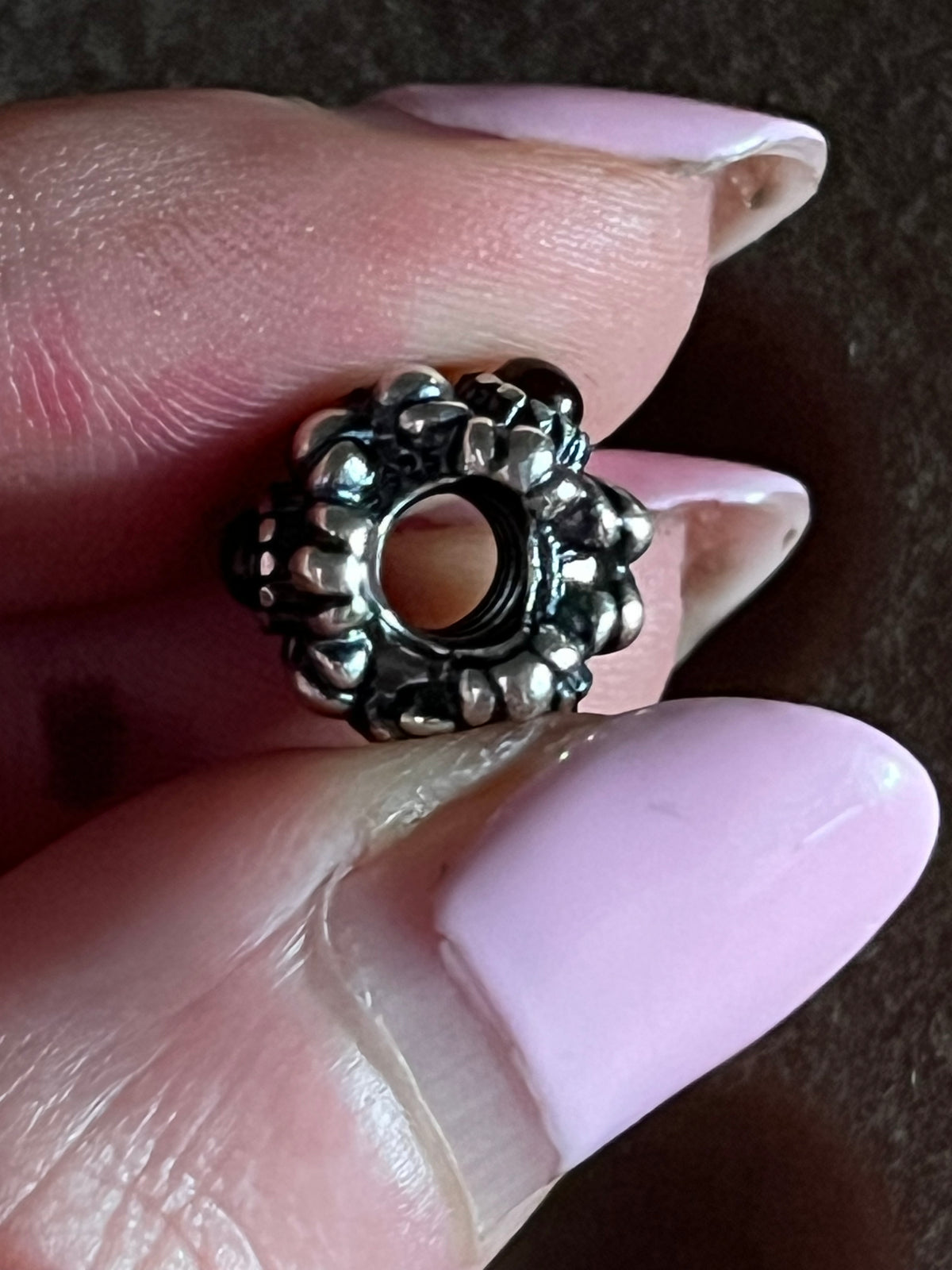 Pandora January flower bloom birthstone charm