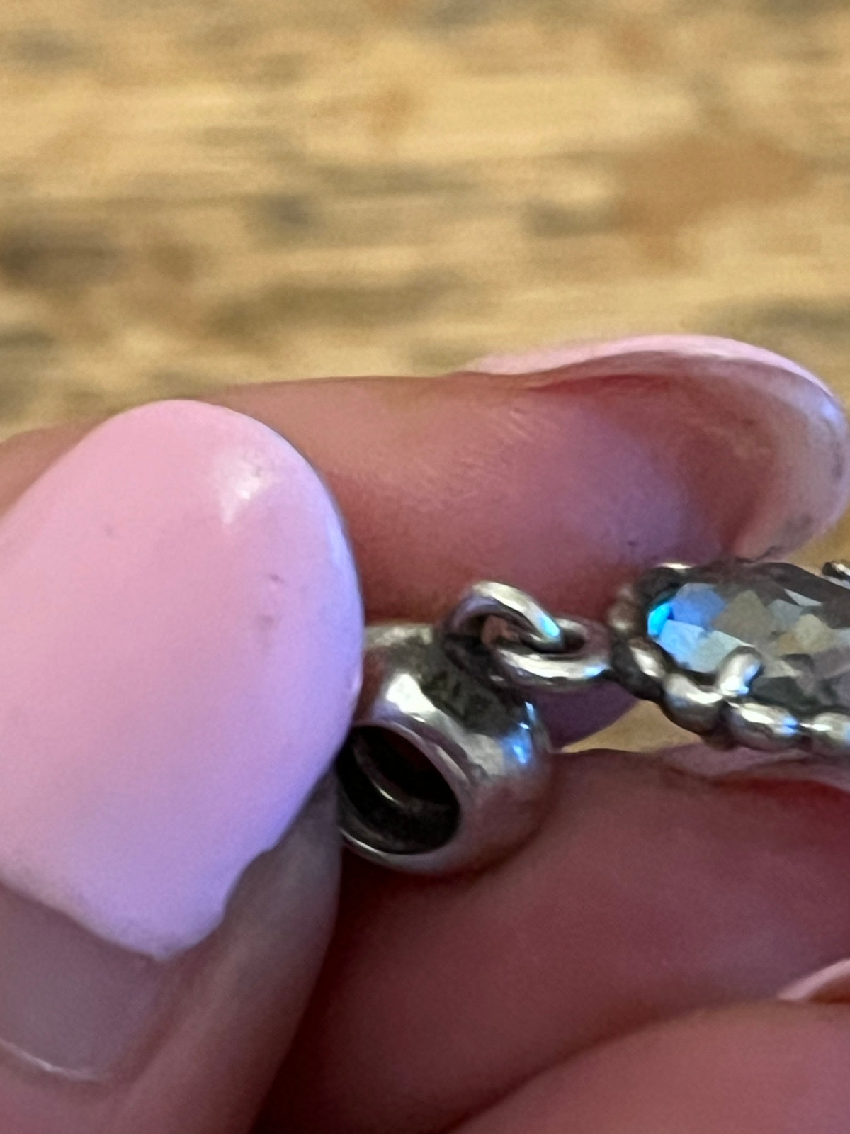 Pandora blue murano dangle charm