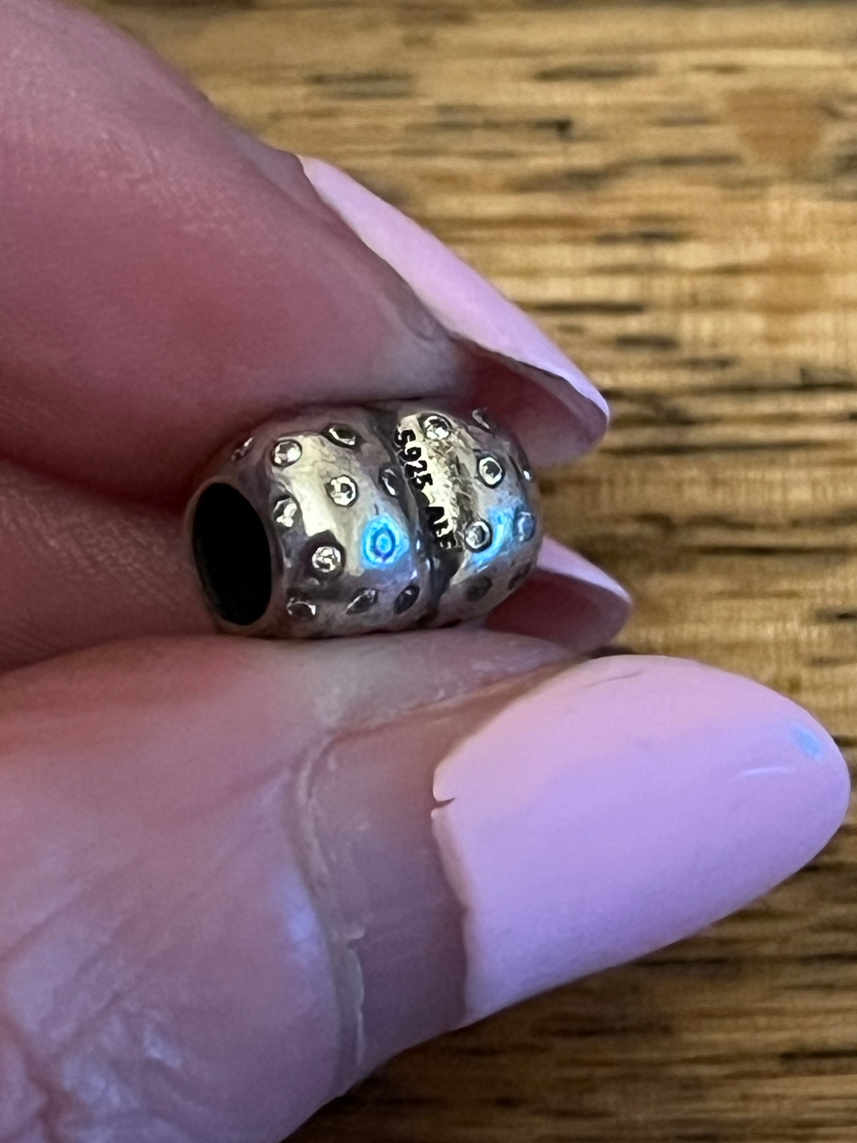 Pandora shimmer heart charm