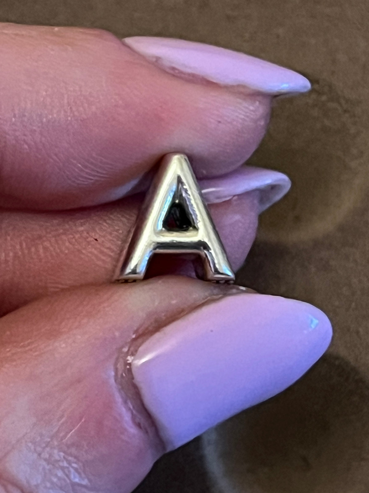 Pandora letter A charm