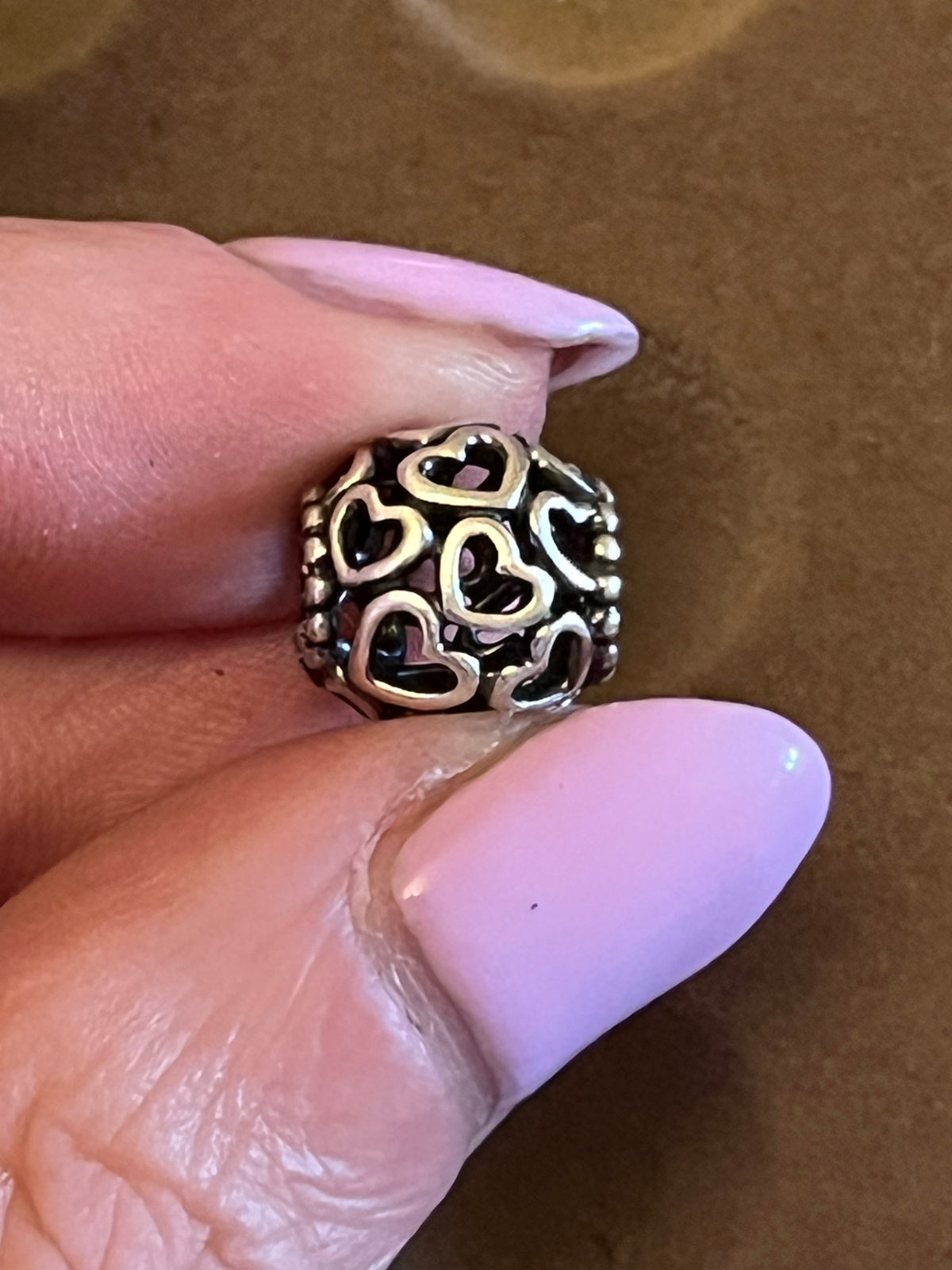 Pandora openwork hearts charm