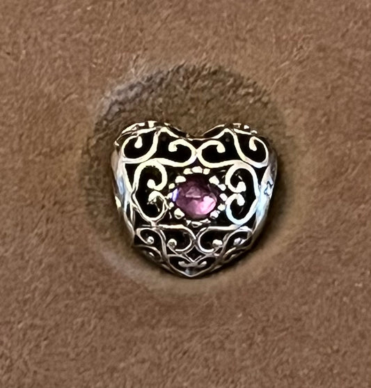 Pandora February birthstone charm