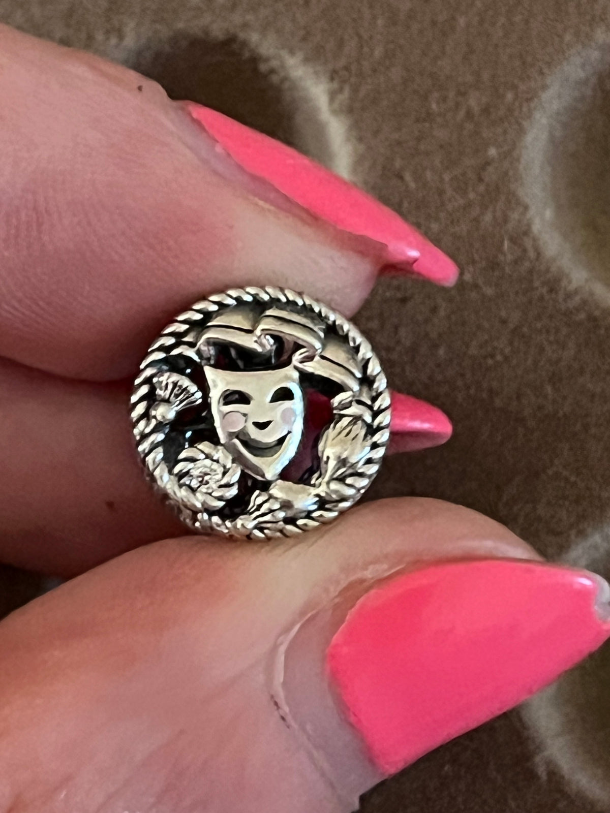Pandora drama mask charm
