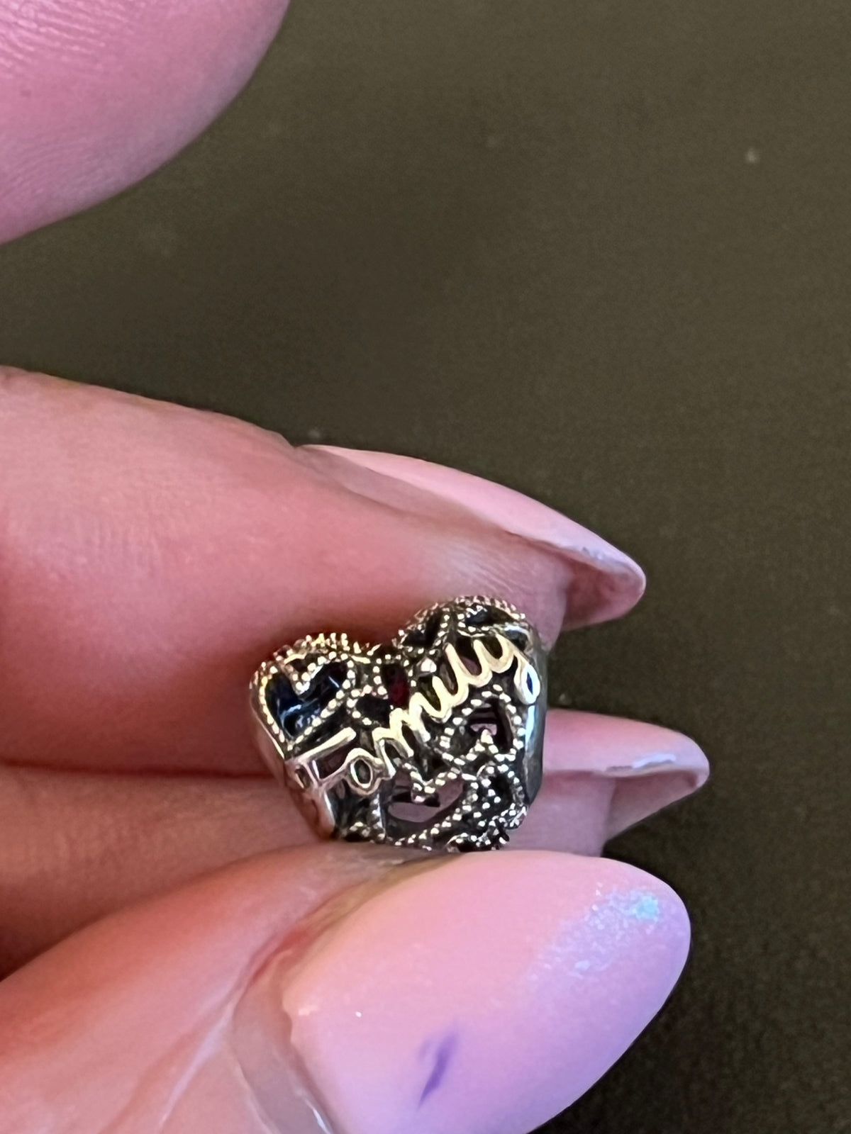 Pandora family hearts charm
