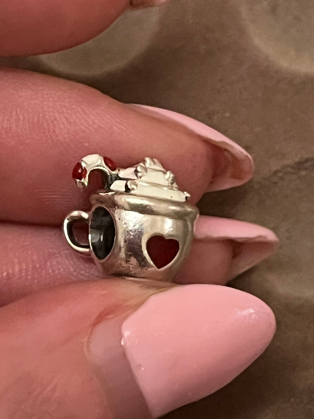 Pandora hot cocoa mug charm