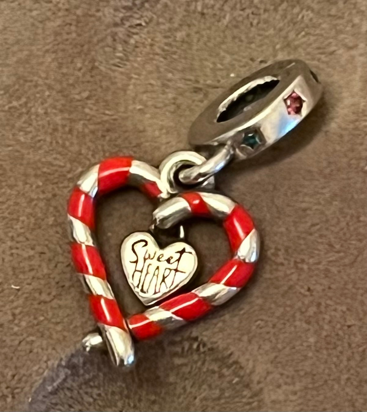 Pandora candy cane charm