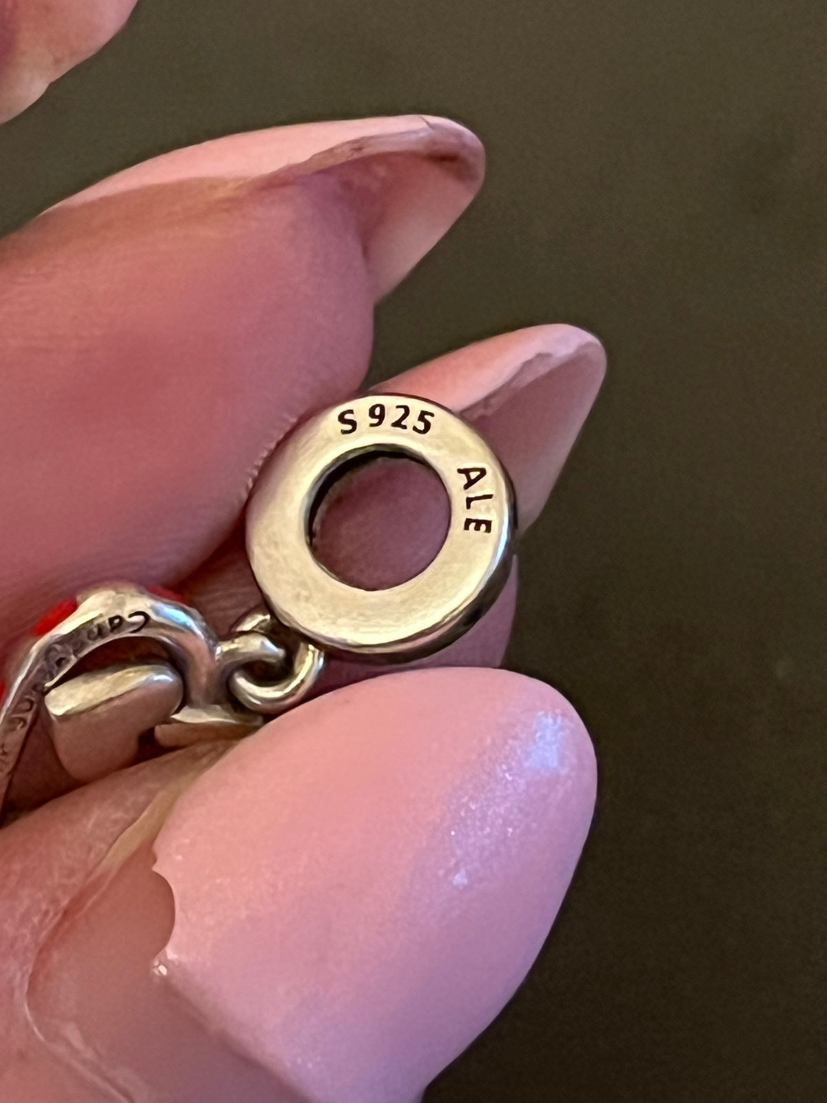Pandora candy cane charm