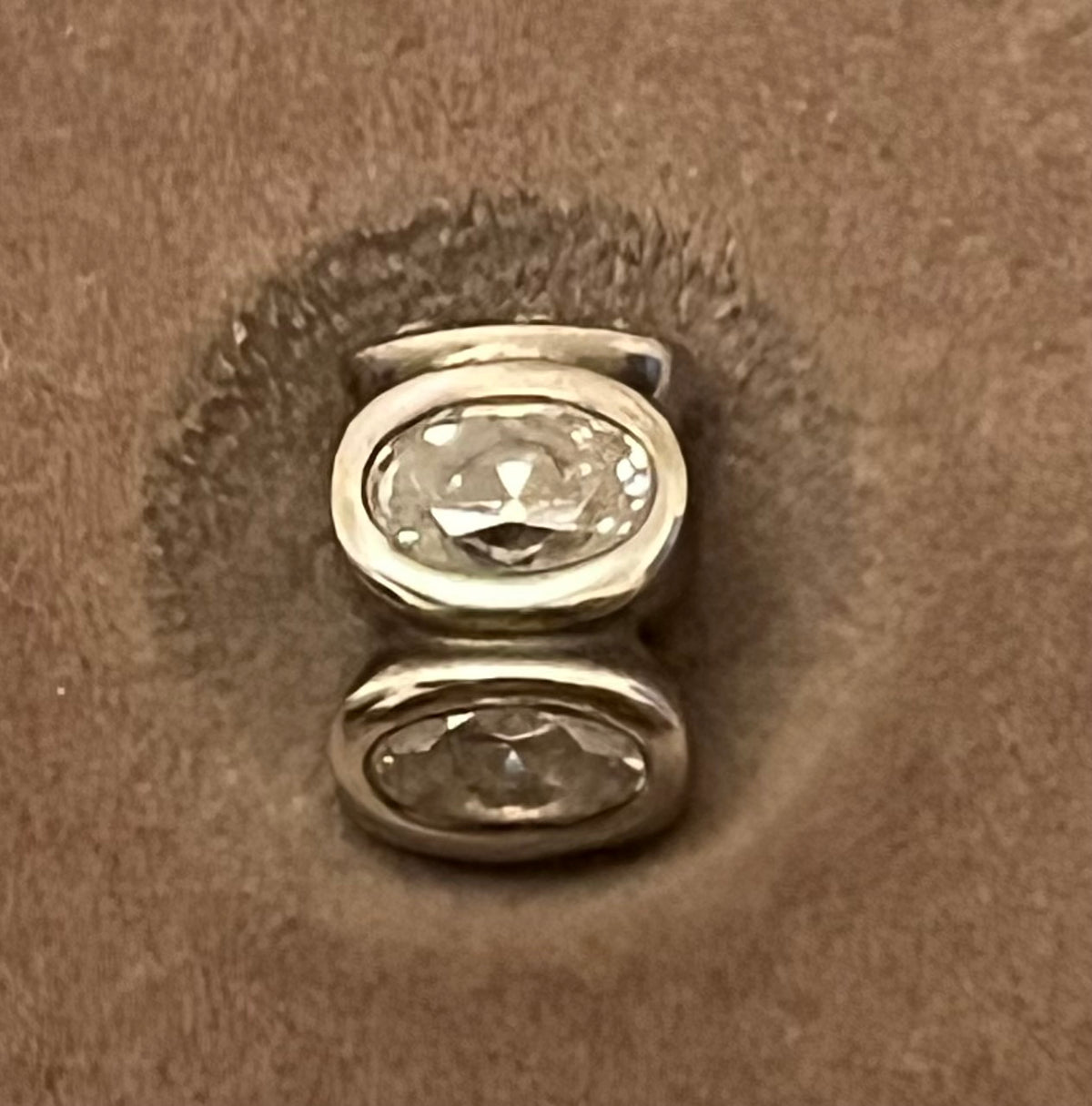 Pandora clear gemstone spacer charm