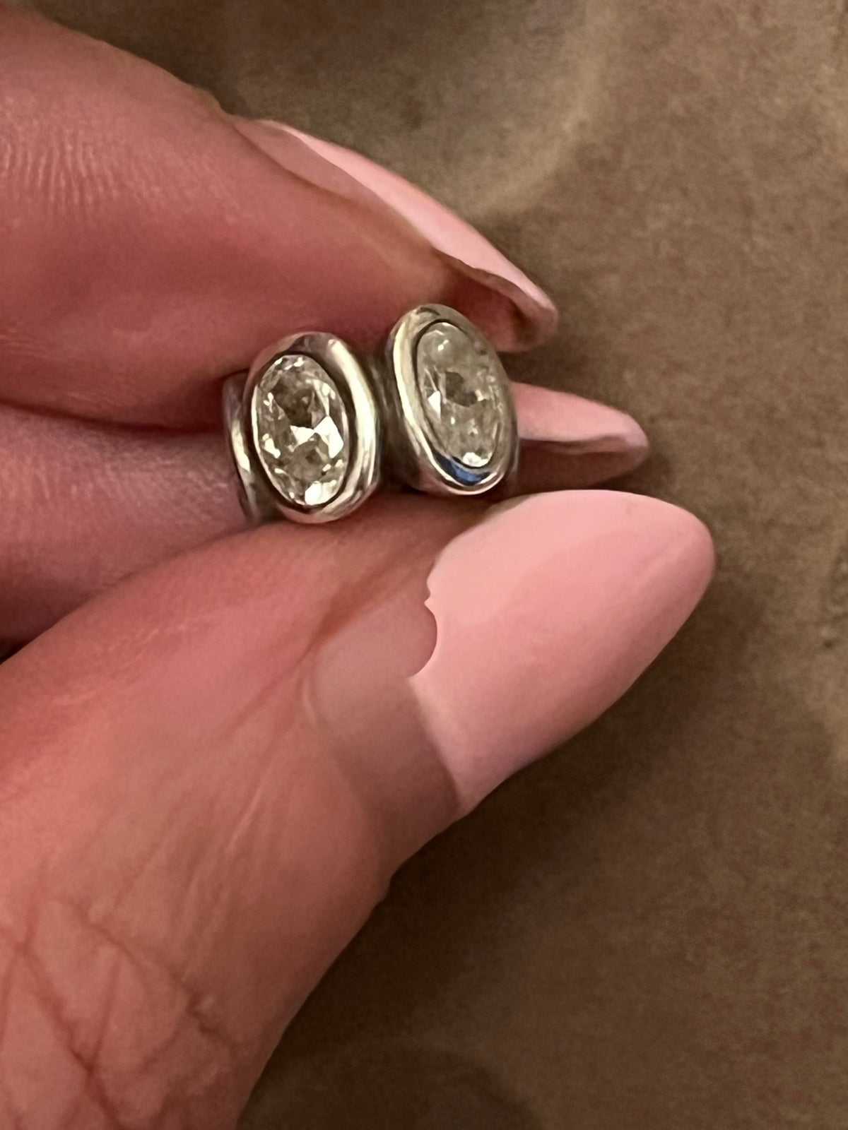 Pandora clear gemstone spacer charm
