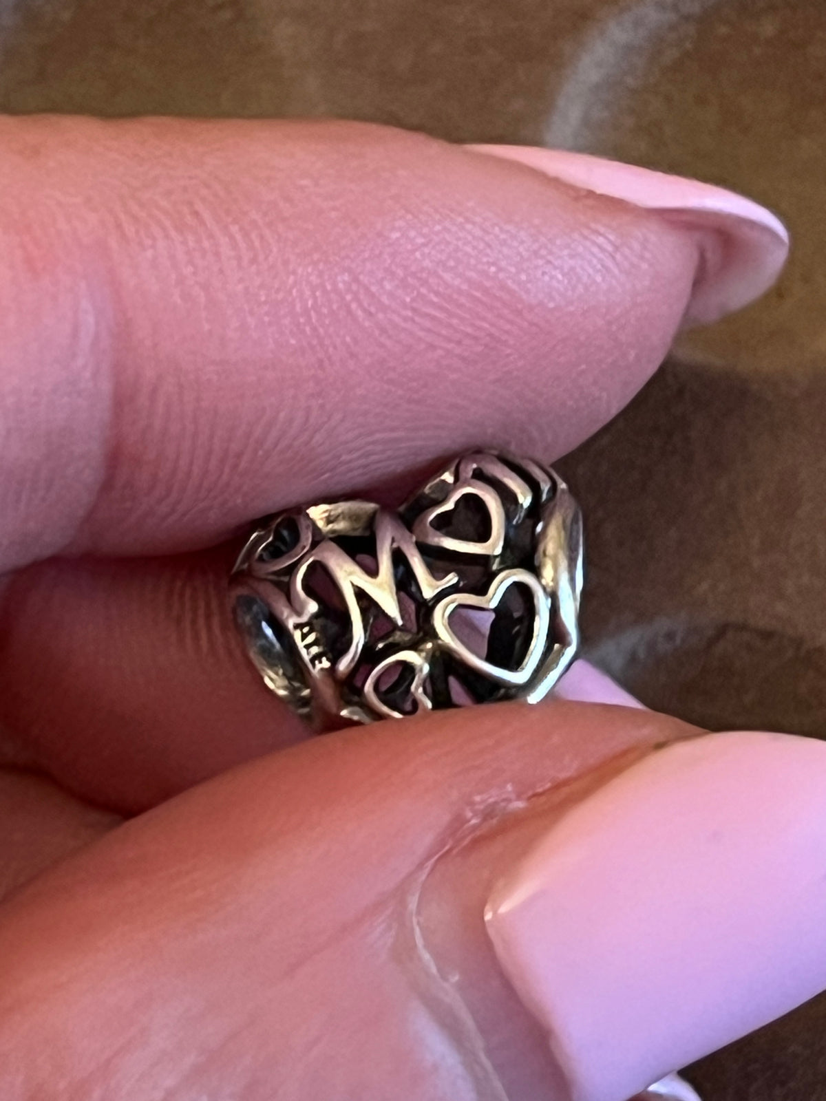 Pandora openwork mum charm