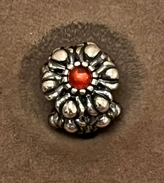 Pandora January flower bloom birthstone charm