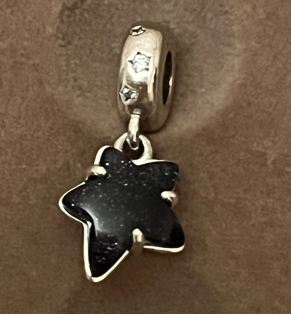 Pandora midnight blue star dangle charm