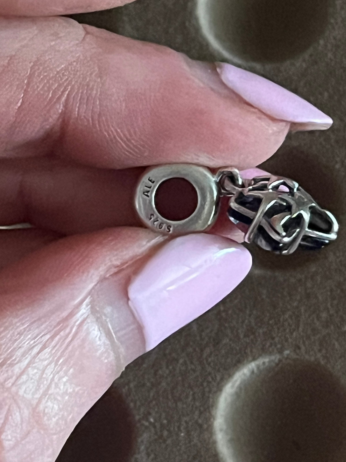 Pandora midnight blue star dangle charm