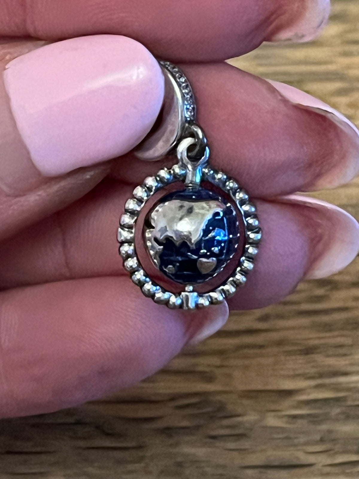 Pandora globe charm