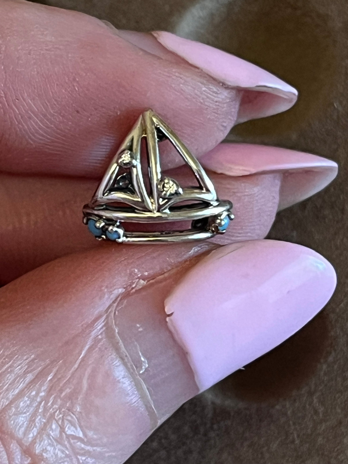 Pandora boat charm
