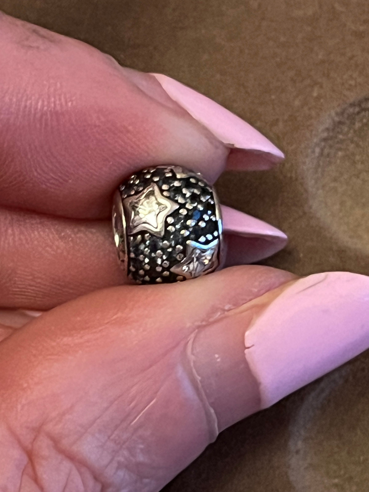 Pandora paved stars charm