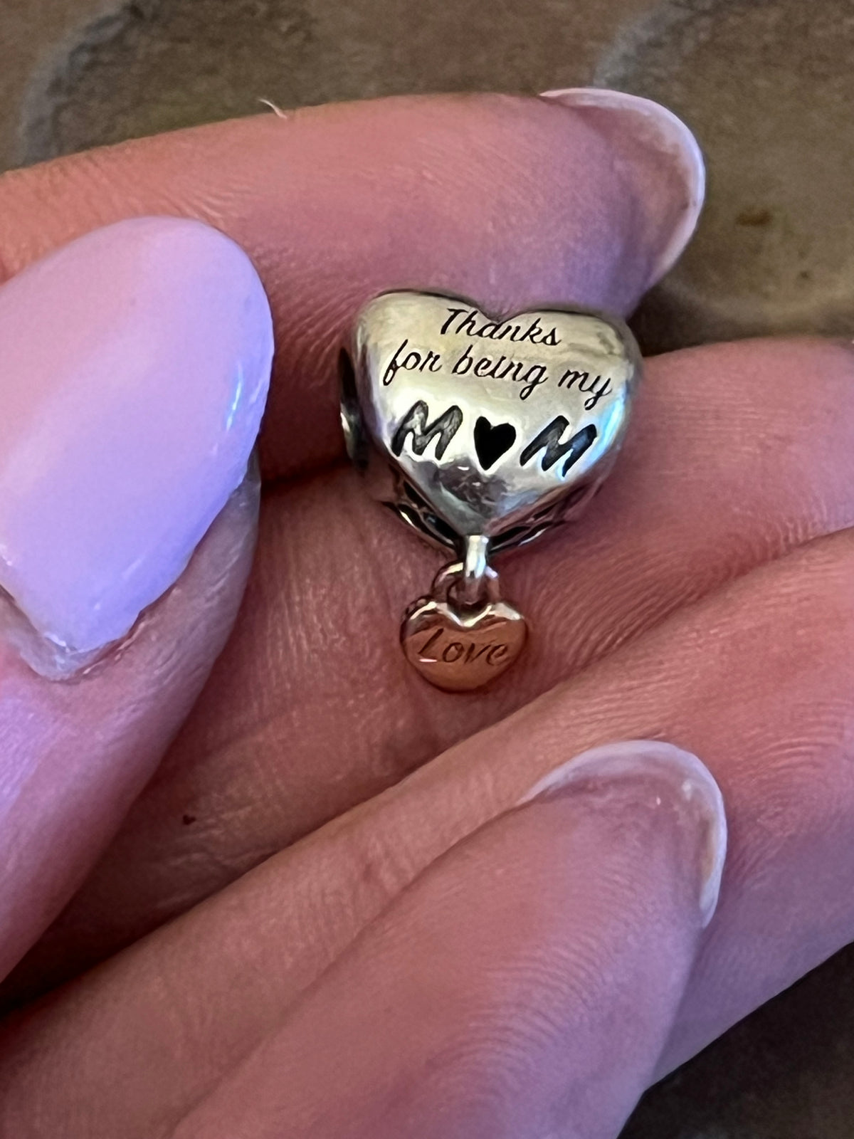 Pandora thanks for being my mum charm