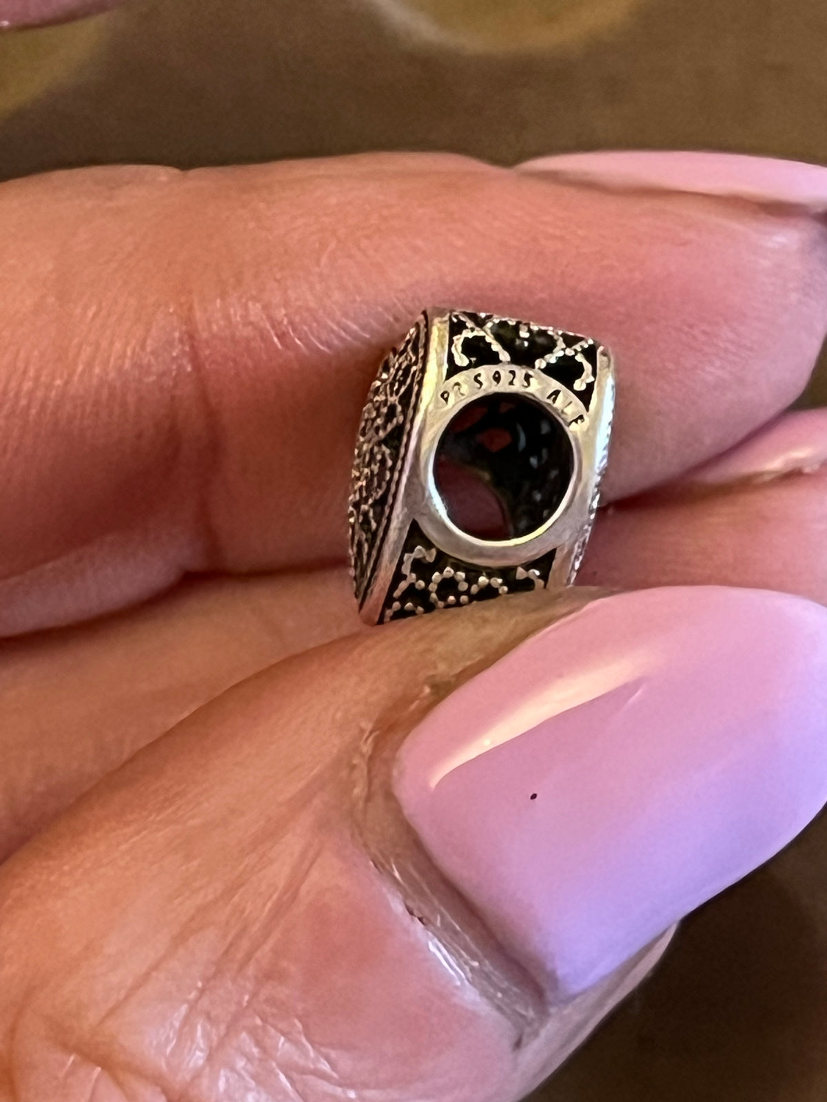 Pandora filigree heart charm