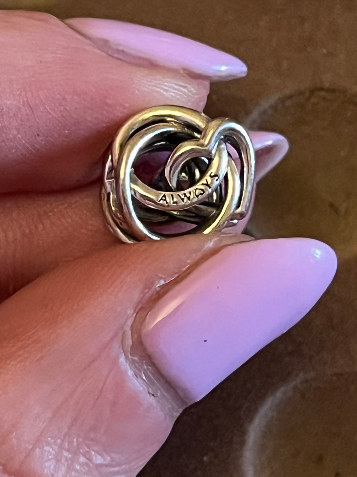 Pandora together forever charm