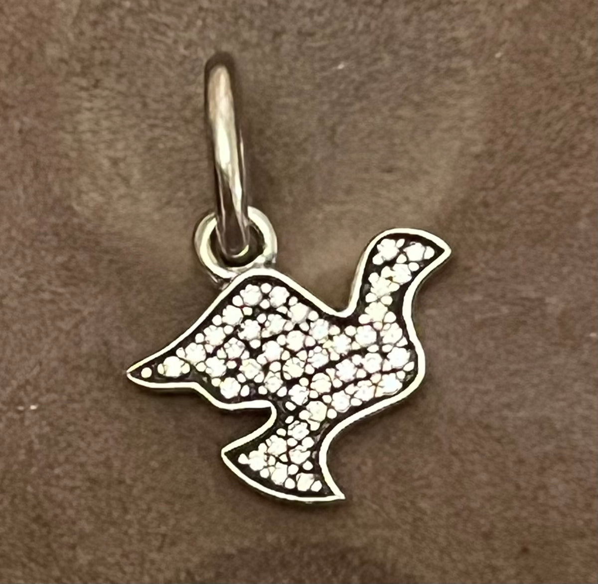 Pandora paved dove charm