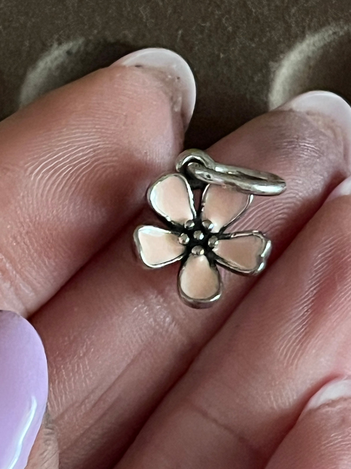 Pandora cherry blossom flower dangle charm