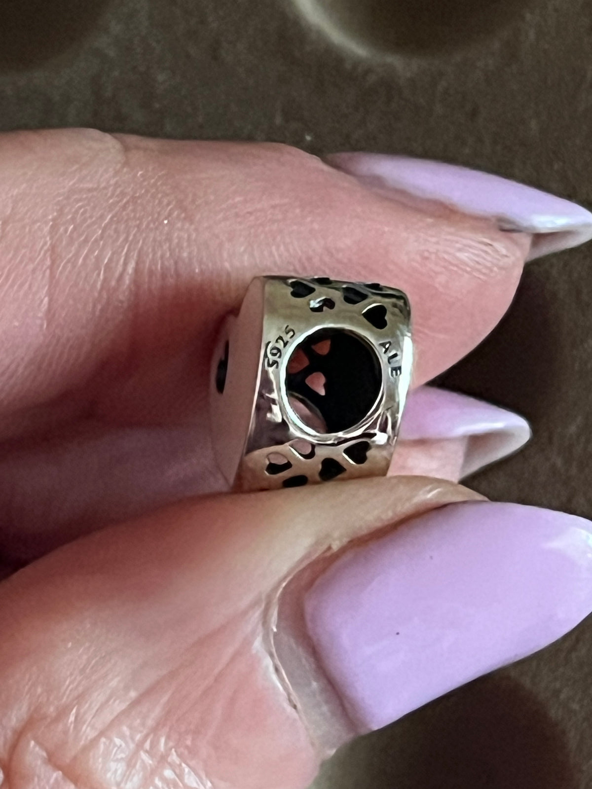 Pandora baby pink heart charm