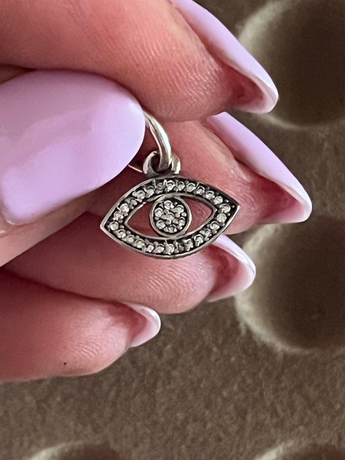 Pandora dangle eye charm