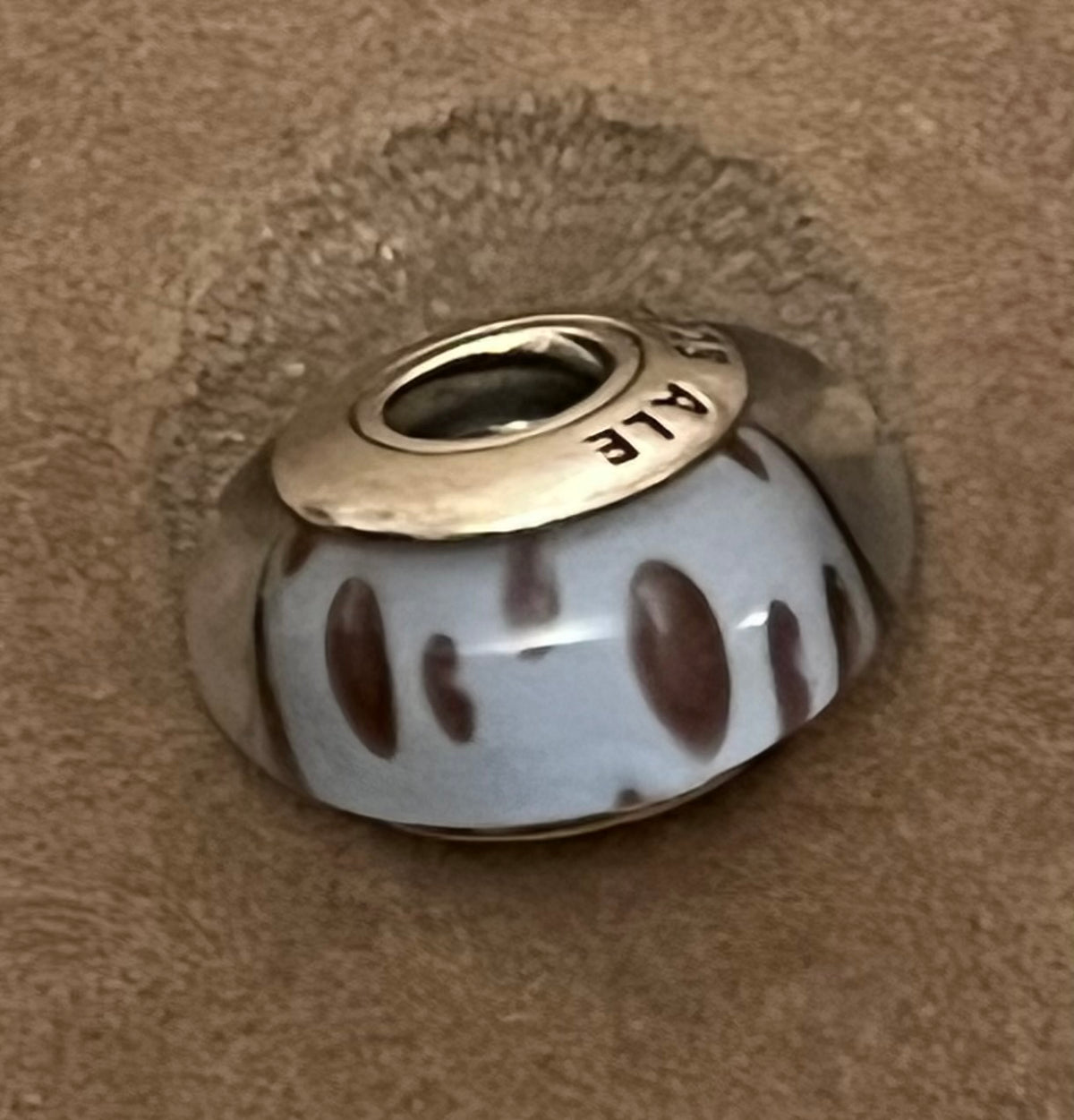 Pandora rare blue python murano charm