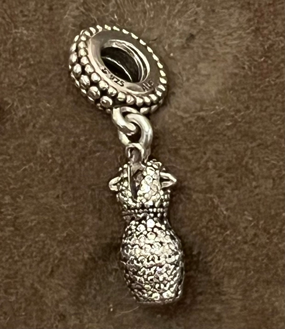 Pandora paved dress charm