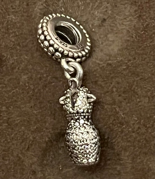 Pandora paved dress charm