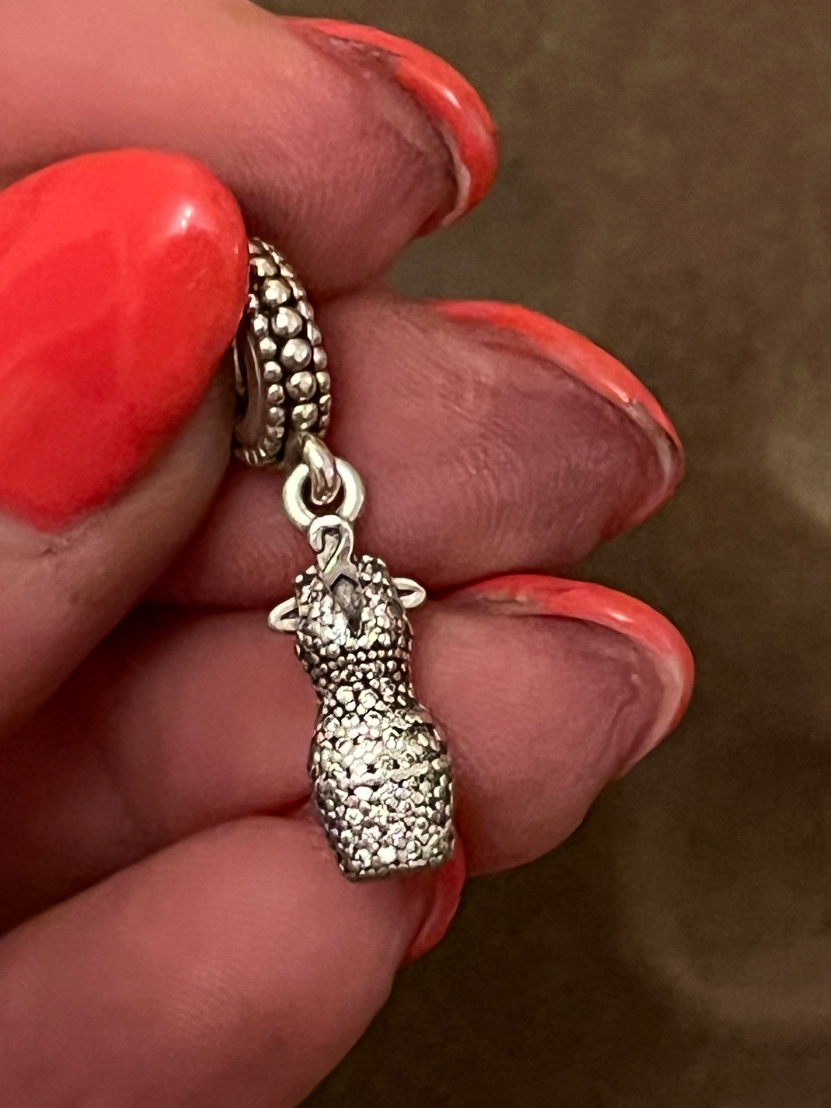 Pandora paved dress charm