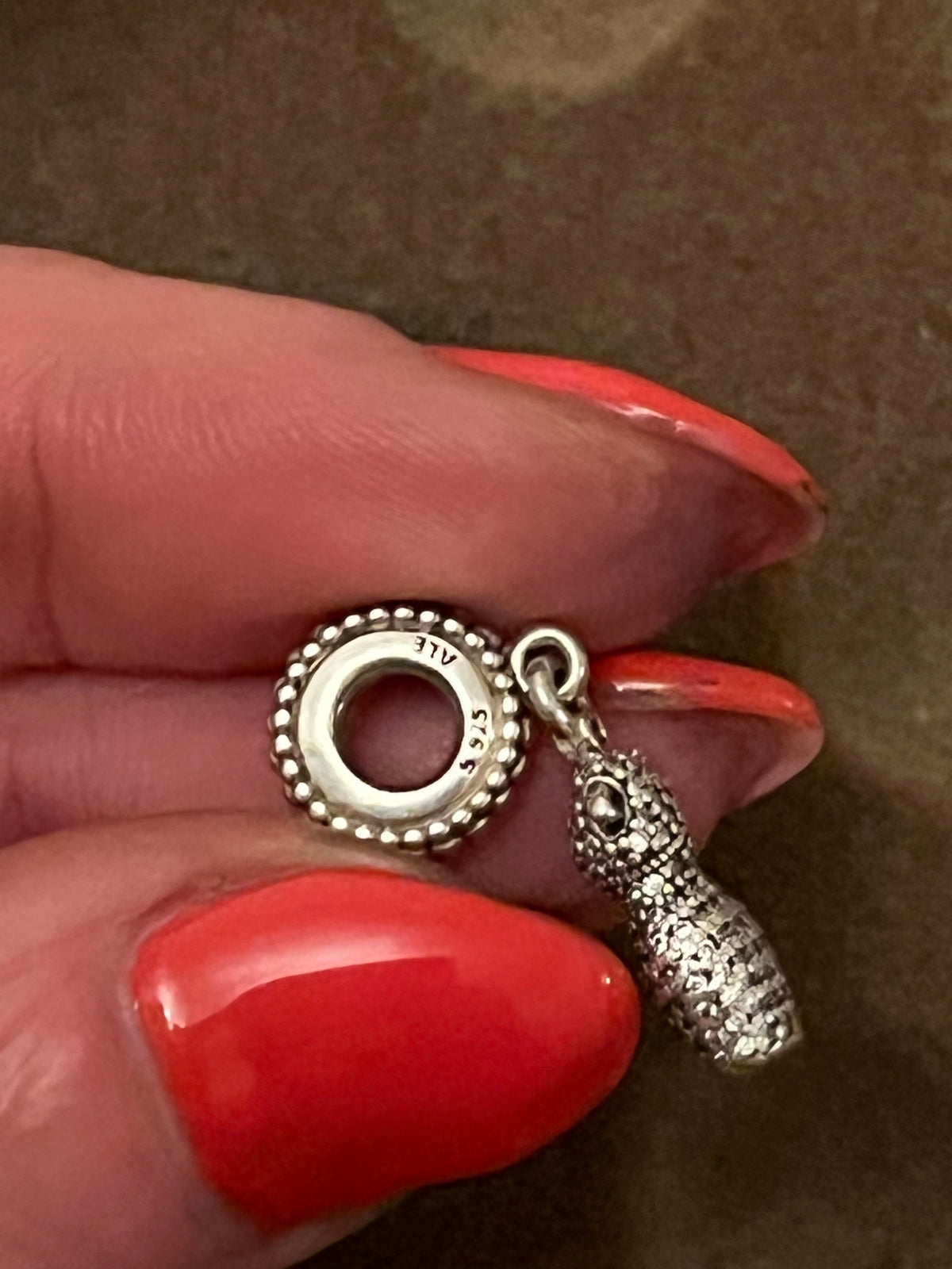 Pandora paved dress charm